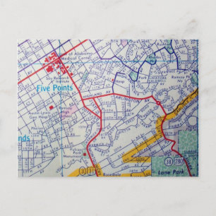 BIRMINGHAM, AL Vintage-Karte Postkarte