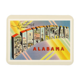 Birmingham Alabama AL Old Vintage Magnet