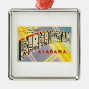Birmingham Alabama AL Old Vintage Ornament Aus Metall