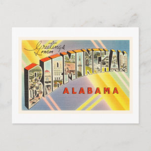 Birmingham Alabama AL Old Vintage Travel Souvenir Postkarte