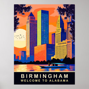 Birmingham, Alabama, Cahaba-Fluss, Reise Poster