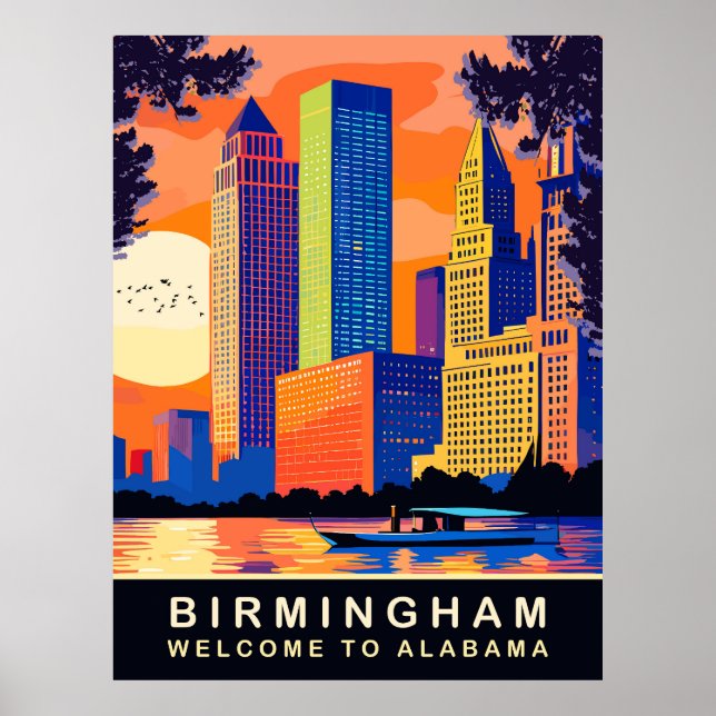 Birmingham, Alabama, Cahaba River, Reisen Poster (Vorne)