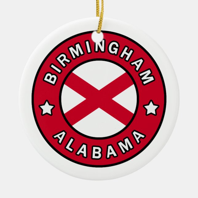 Birmingham Alabama Keramik Ornament (Vorne)