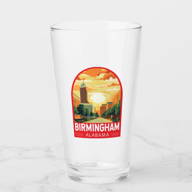 Birmingham Alabama Reisen Glas (Vorderseite)