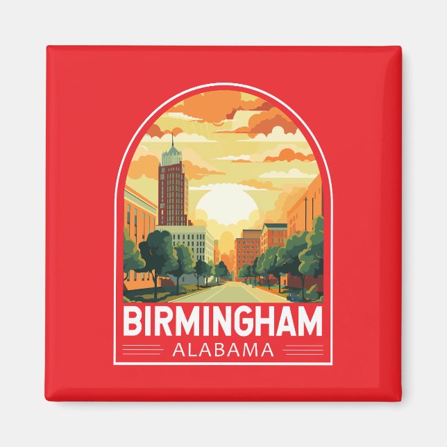 Birmingham Alabama Reisen Magnet (Vorne)