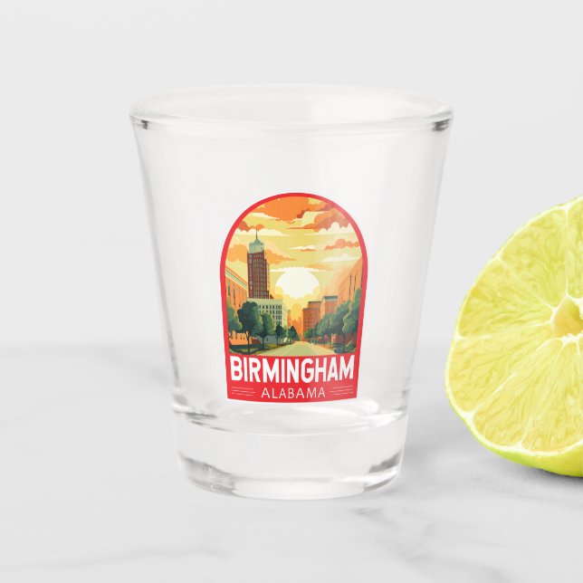 Birmingham Alabama Reisen Schnapsglas (Vorderseite)