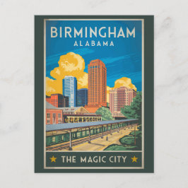Birmingham Alabama Reisen Vintag Postkarte