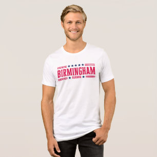 BIRMINGHAM ALABAMA US Flagge Tri-Blend Shirt