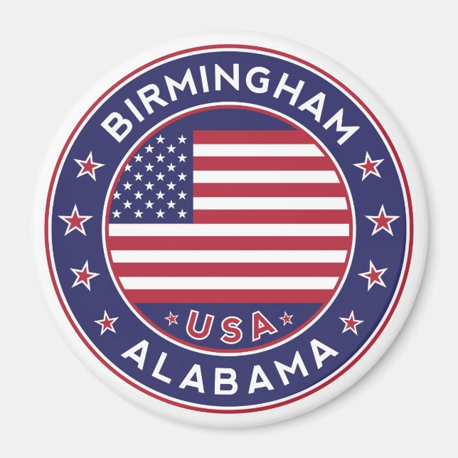 Birmingham, Alabama, USA Magnet (Vorne)