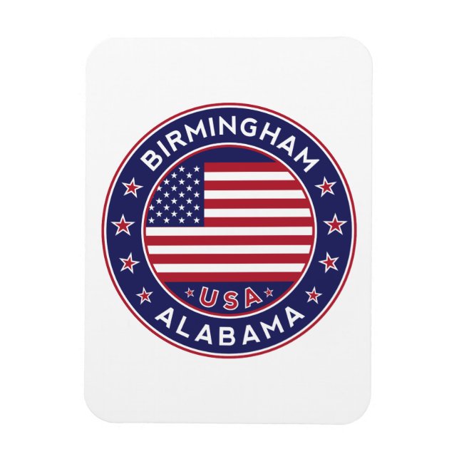 Birmingham, Alabama, USA Magnet (Vertikal)