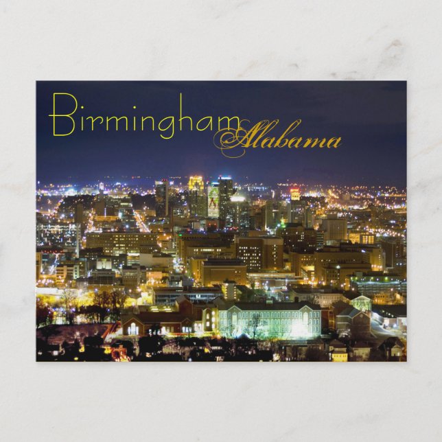 Birmingham, Alabama, USA Postkarte (Vorderseite)