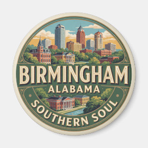Birmingham Alabama USA Stadt der Bürgerrechte Reis Magnet