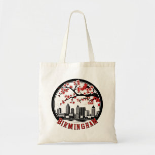 Birmingham City Alabama Skyline T - Shirt Tragetasche
