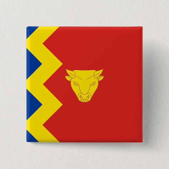 Birmingham City Flag Button (Vorderseite)
