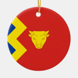 Birmingham City Flag Keramik Ornament