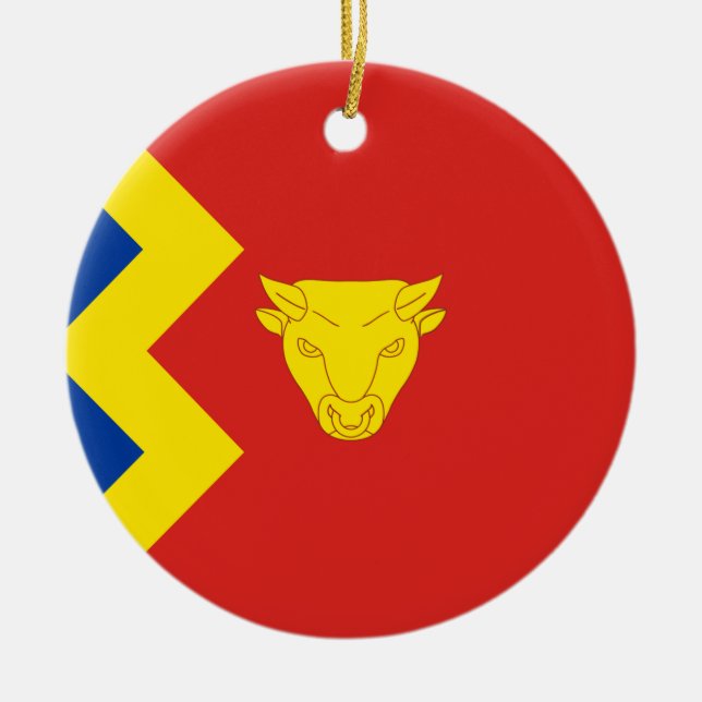 Birmingham City Flag Keramik Ornament (Vorne)