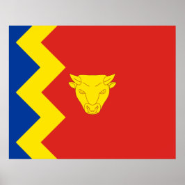 Birmingham City Flag Poster