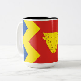 Birmingham City Flag Zweifarbige Tasse