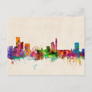 Birmingham England Skyline Cityscape Postkarte