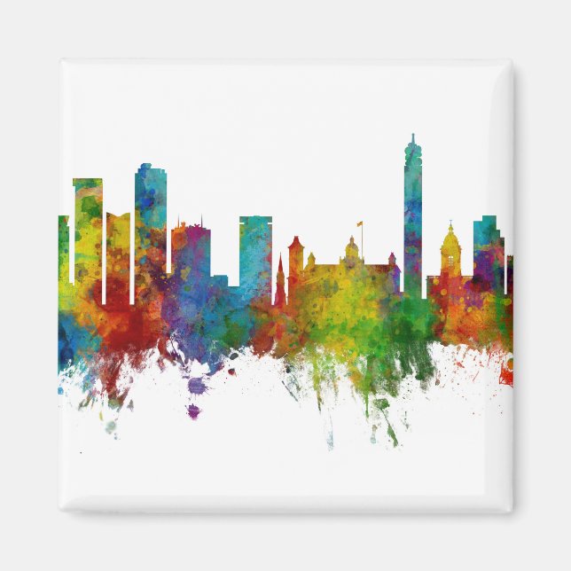 Birmingham England Skyline Magnet (Vorne)