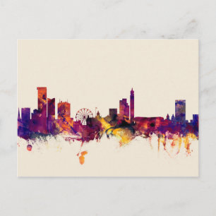 Birmingham England Skyline Postkarte