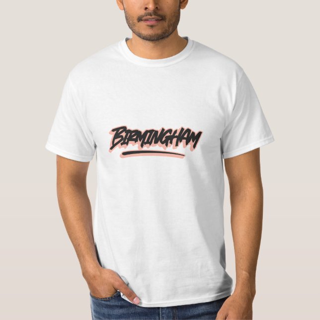 Birmingham Graffiti Style T - Shirt (Vorderseite)