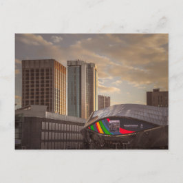 Birmingham im Sonnenuntergang Postkarte