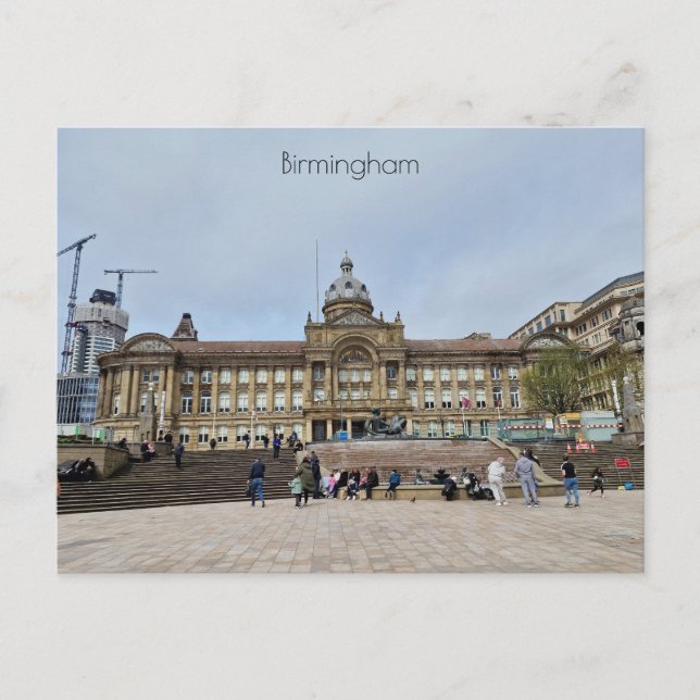 Birmingham Postkarte (Vorderseite)