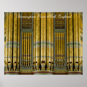 Birmingham-Rathaus-Organplakat Poster