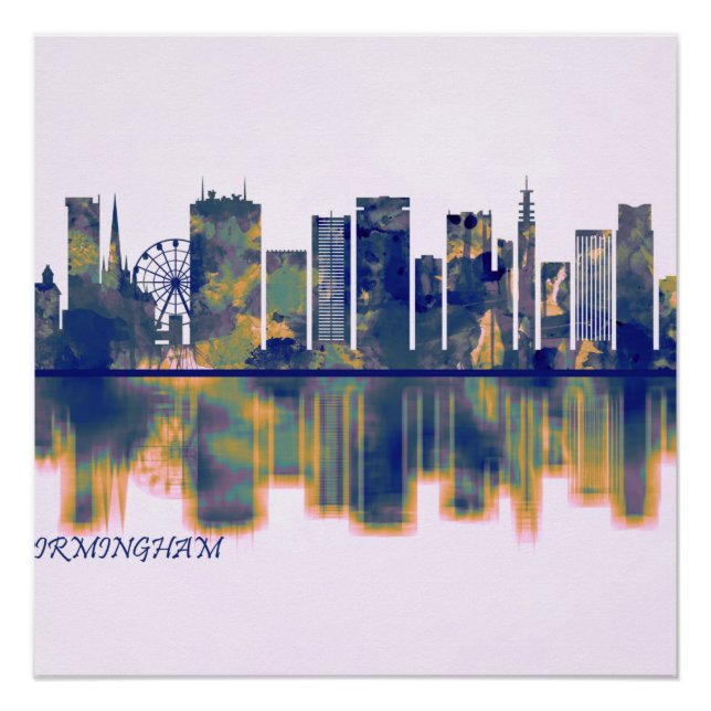 Birmingham Skyline Poster (Vorderseite)