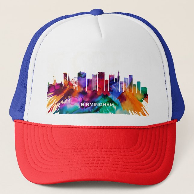 Birmingham Skyline Truckerkappe (Vorderseite)
