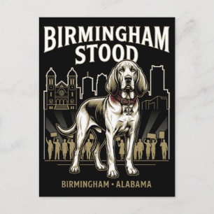 Birmingham Stood Bloodhound Civil Rights Erbe Postkarte