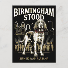 Birmingham Stood Bloodhound Civil Rights Heritage Postkarte