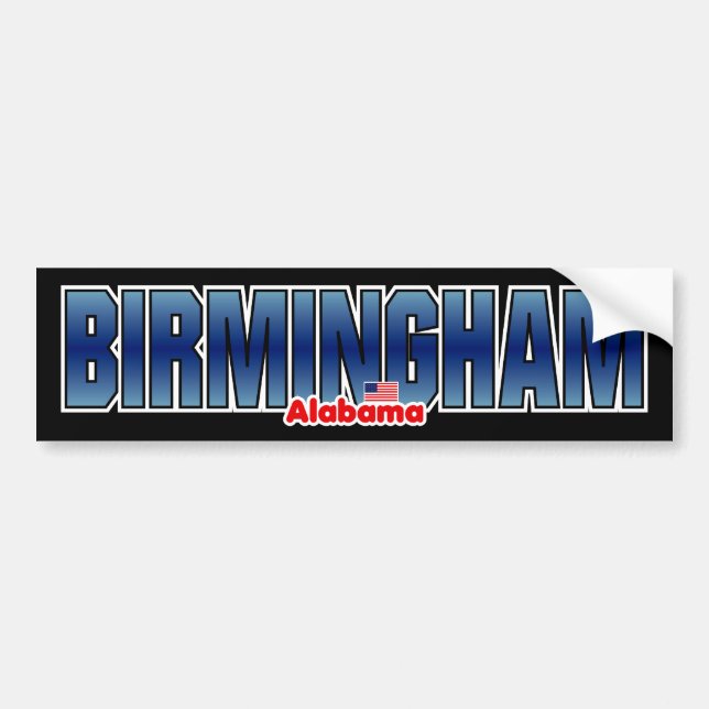 Birmingham-Stoßdämpfer Autoaufkleber (Vorne)