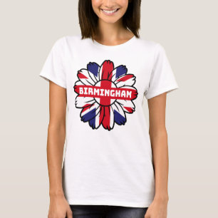 Birmingham Union Jack Sunflower British Pride T-Shirt