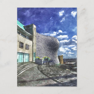 Birmingham Watercolor-Style Postkarte