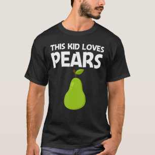 Birne entwirft Kleinkinder Gartenarbeit für Vegane T-Shirt