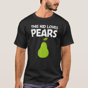 Birne entwirft Kleinkinder Gartenarbeit für Vegane T-Shirt