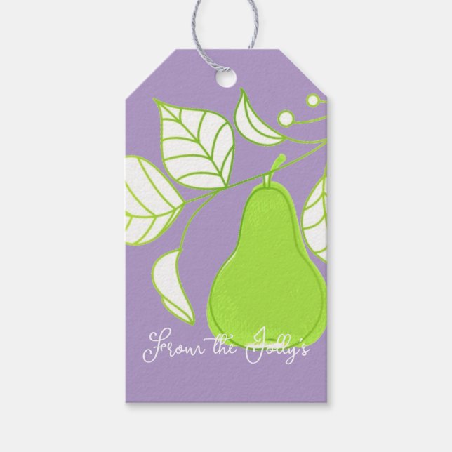 Birne Geschenkanhänger (Vorderseite)