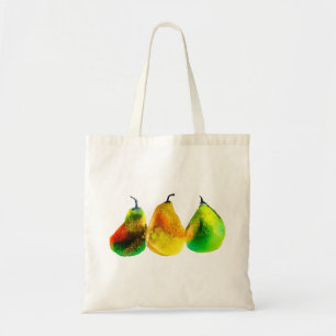 Birne Kunst niedliche Aquarellfrucht Tasche