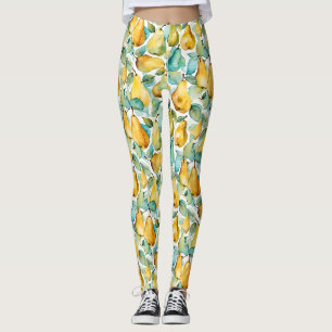 Birnen-Aquarell-Kunst  Leggings
