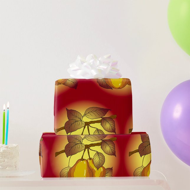 Birnen auf einem Baum Geschenkpapier (Von Creator hochgeladen)