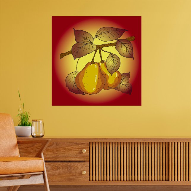 Birnen auf einem Baum Poster (Von Creator hochgeladen)