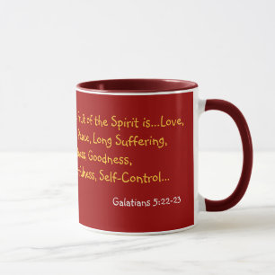 Birnen auf einem Platte Galatians 5:22 - 23 Tasse
