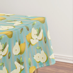 Birnen auf Streifen Tischdecke