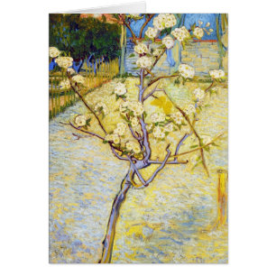 Birnen-Baum in Blüten-Vincent van Gogh-schöner