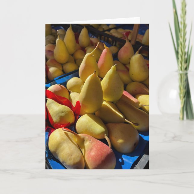 Birnen Blankokarte (Vorderseite)