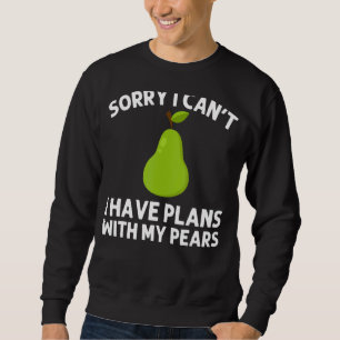 Birnen-Designs für Männer - Gartenarbeit für Vegan Sweatshirt