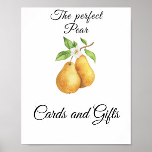 Birnen-Junggesellinnenabschied-Karten und Geschenk Poster