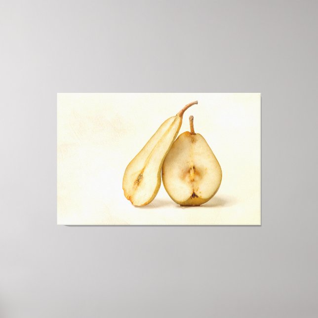 Birnen - meine süße und perfekte Hälfte Leinwanddruck (Vorderseite)